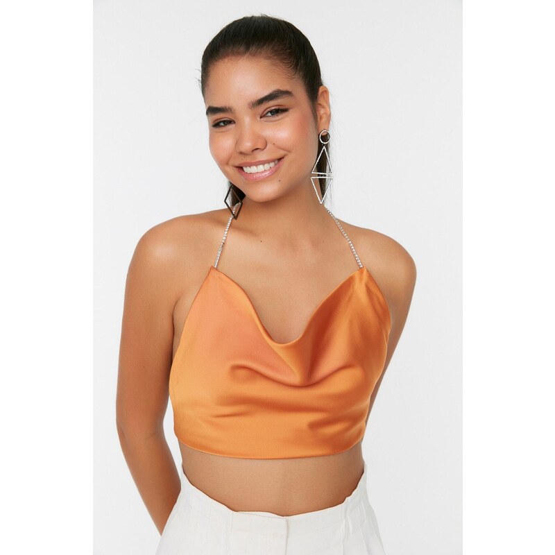 Trendyol Orange Detailed Bustier