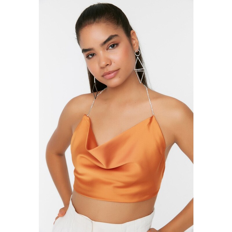 Trendyol Orange Detailed Bustier