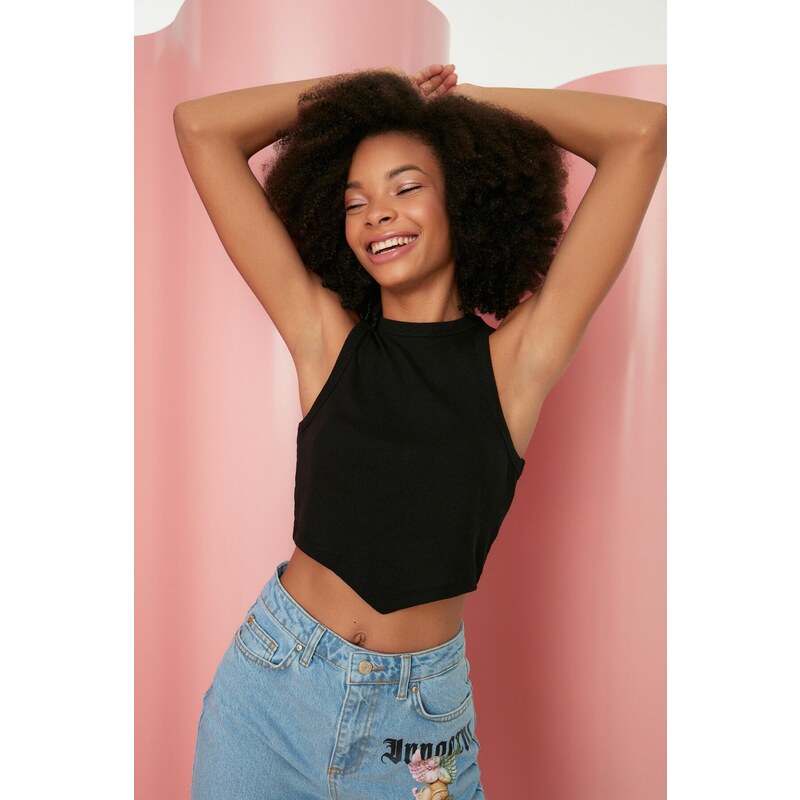 Dámský Crop Top Trendyol Corduroy