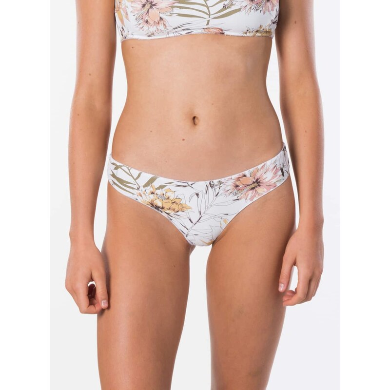 Bílý dámský květinový spodní díl plavek Rip Curl 80142970