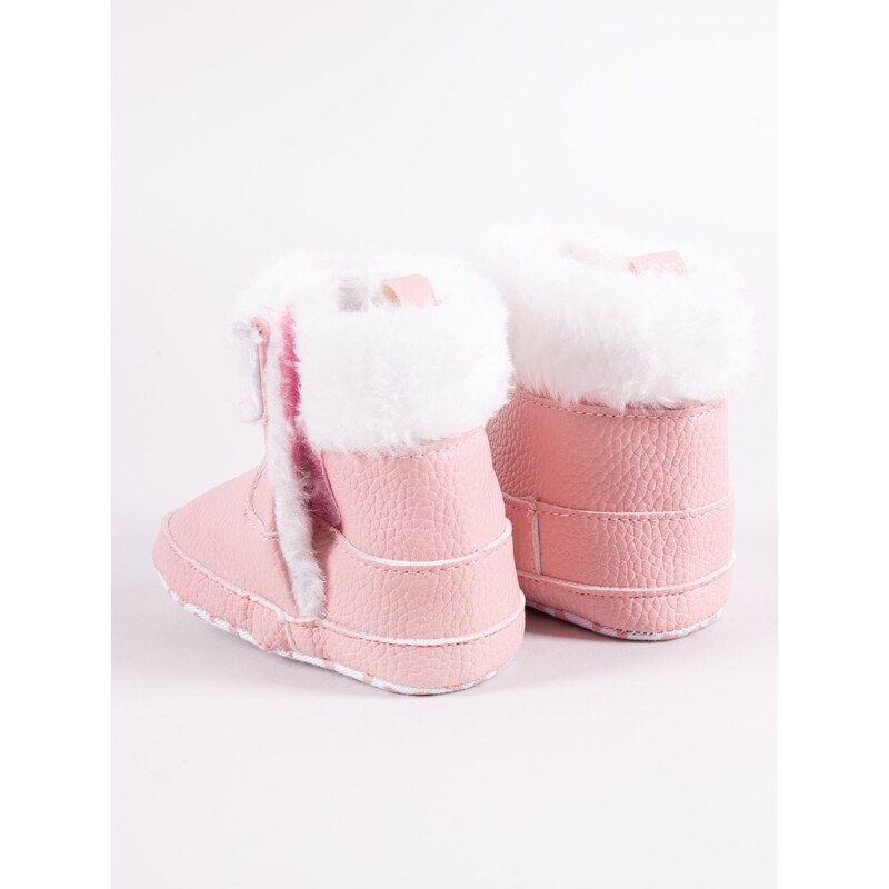 Dětské zimní boty Yoclub Yoclub_Velcro_Strappy_Girls'_Boots_OBO-0185G-0500_Pink