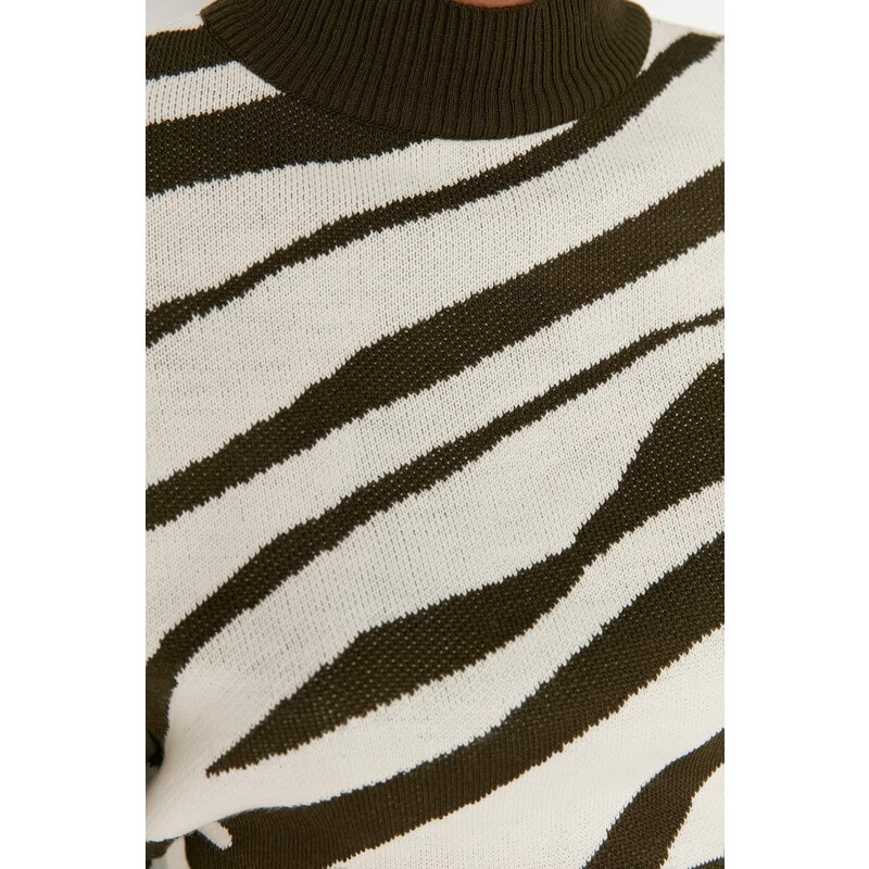 Dámský svetr Trendyol Zebra Patterned