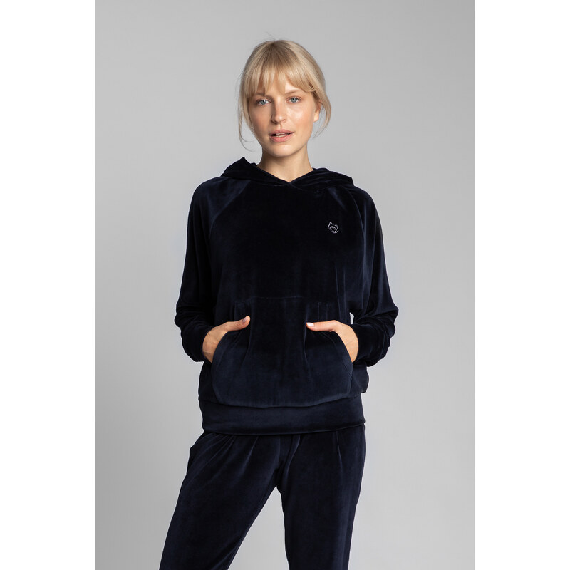 LaLupa Woman's Hoodie LA013 Navy Blue