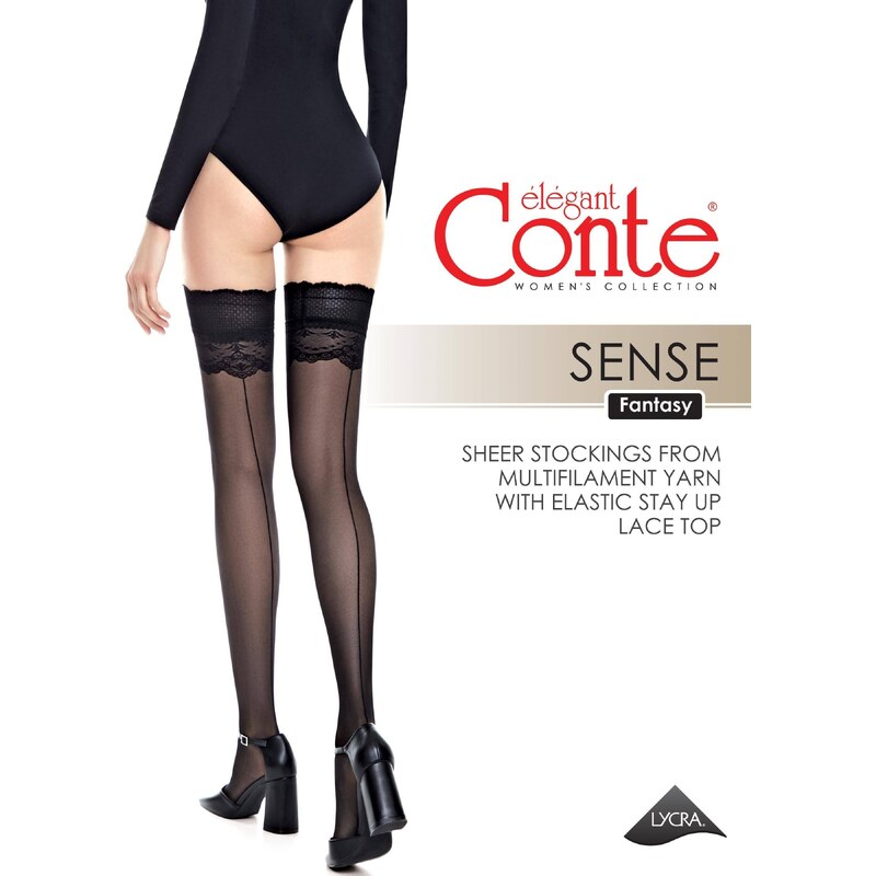 Conte Woman's Hold-Ups Grafit