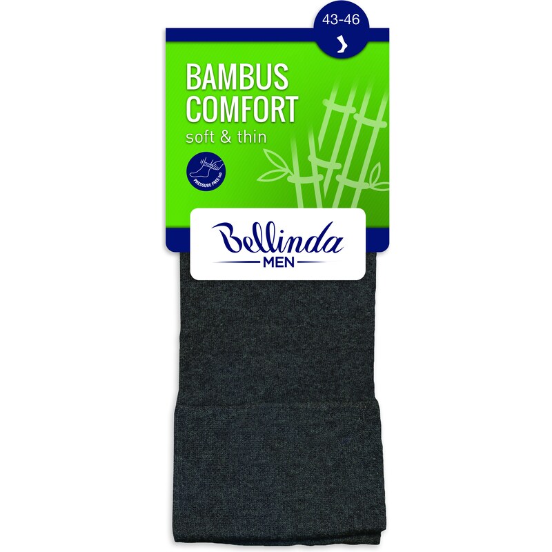 Bellinda Pánské ponožky BAMBUS COMFORT SOCKS - Bambusové klasické pánské ponožky - hnědá