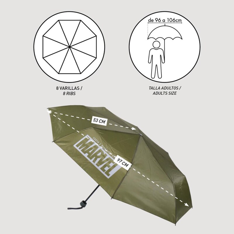 UMBRELLA FOLDING MANUAL SCHOOL MARVEL