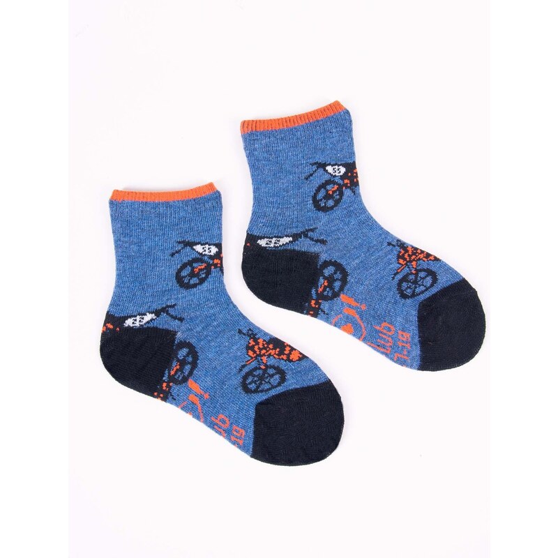 Yoclub Kids's Boys' Cotton Socks Patterns Colours 6-pack SKA-0117C-AA00-001