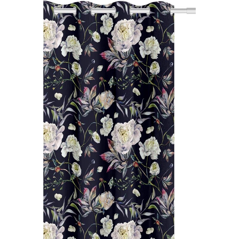 Edoti Curtain Peony 140x250 A578