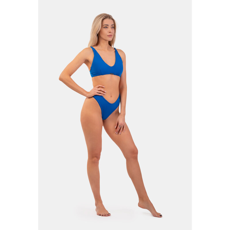 Nebbia Triangle Bralette Bikini Top with padding 457 Blue S