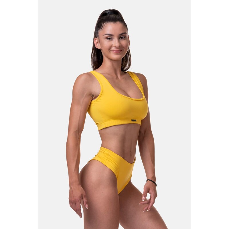 Nebbia Miami sporty bikini - vrchní díl 554 yellow S