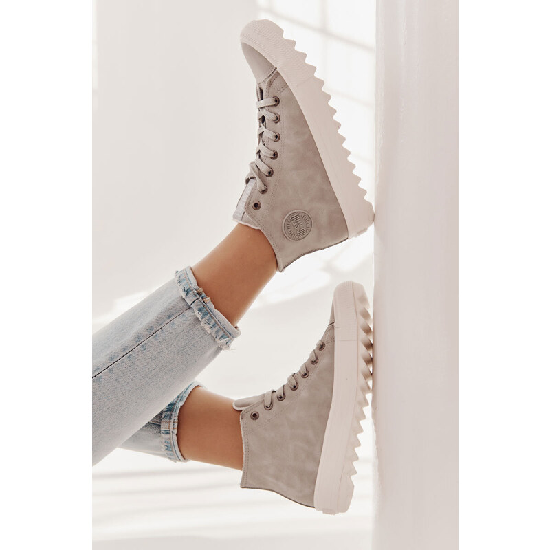 Dámské tenisky BIG STAR SHOES High Warm Grey