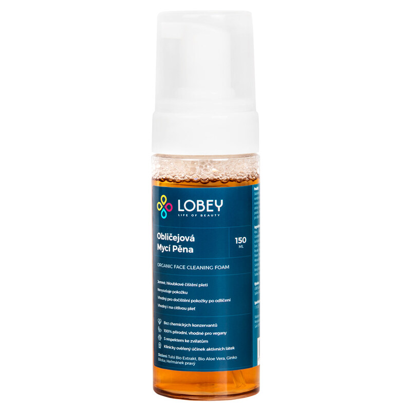 LOBEY Laboratories LOBEY - obličejová mycí pěna 150 ml