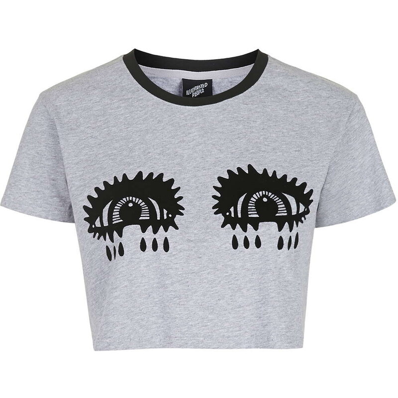 Topshop **Crying Eyes Loose Fit Tee by Illustrated People