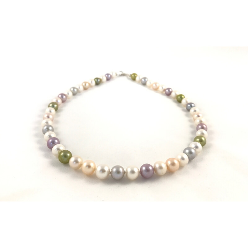 Perlový náhrdelník mix barev
