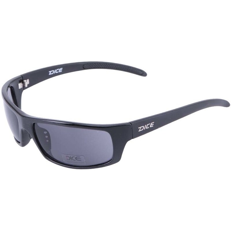 Černé sportovní sluneční brýle Dice Two Tone