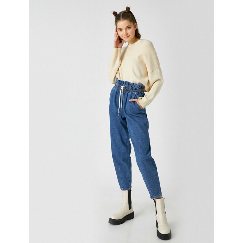 Koton Medium Indigo Womens Jeans, 1 cm 47068 cm.