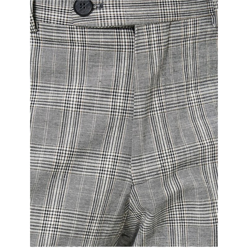 Koton Slim Fit Checked Trousers with Pocket Detail