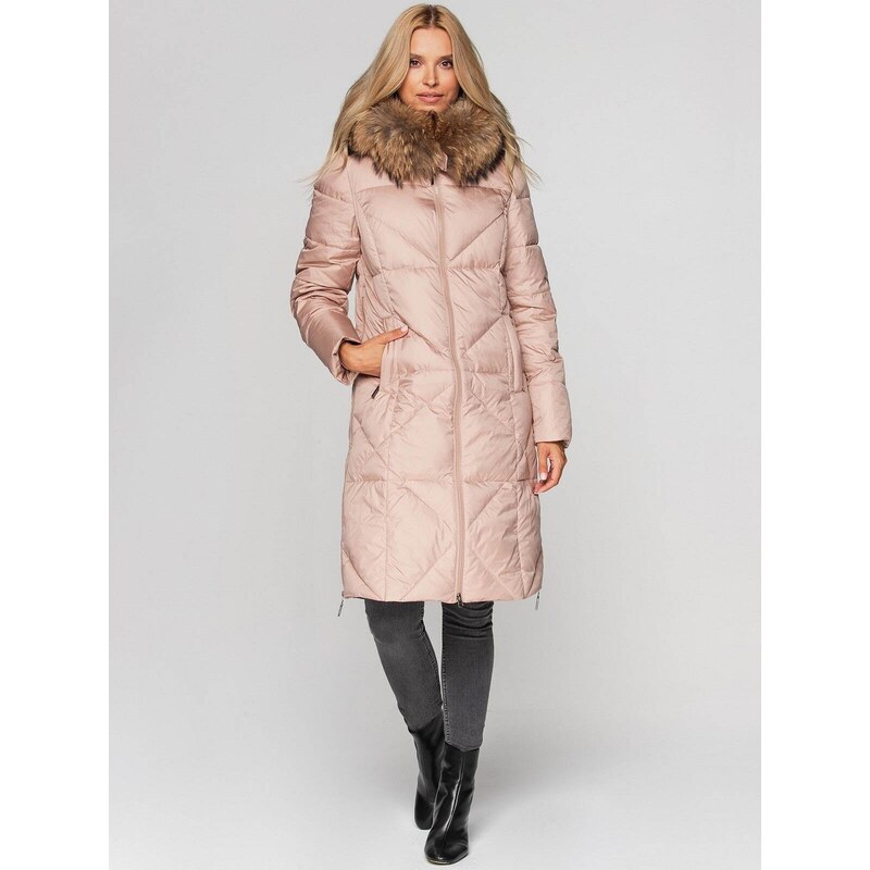 Dámská bunda PERSO PERSO_Coat_BLH211018FX_Pink