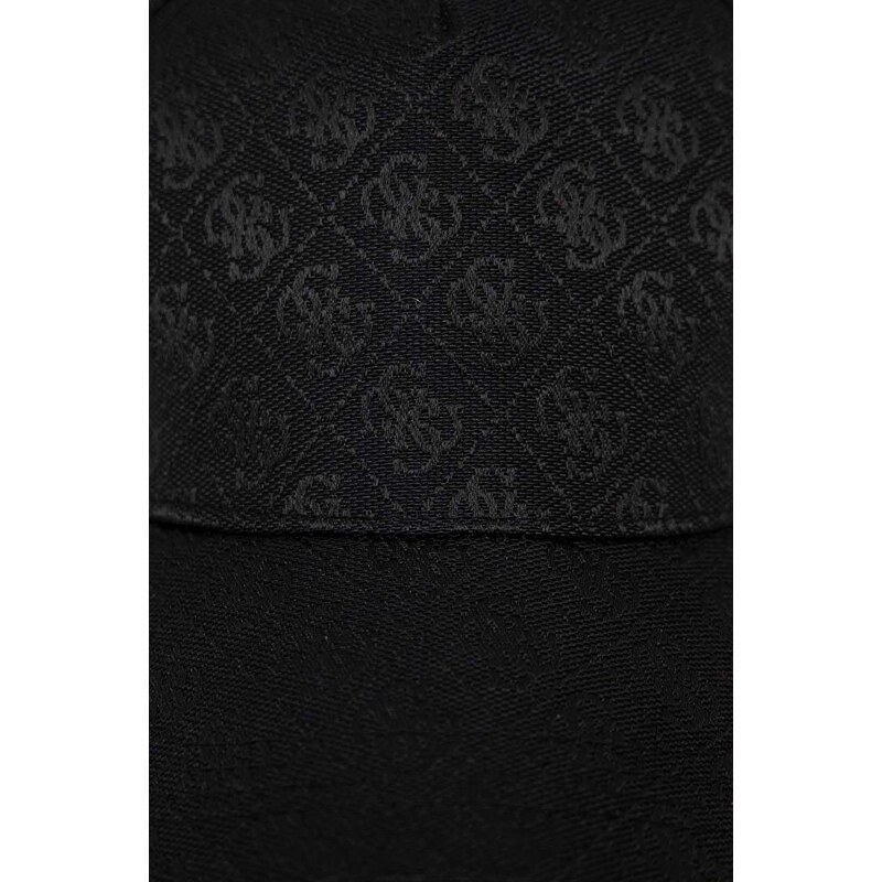 Kšiltovka Guess AVIANA černá barva, vzorovaná, AW8860 POL01