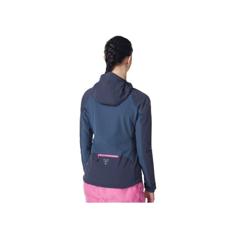 Dámská softshellová běžecká bunda Kilpi BALANS-W tmavě modrá