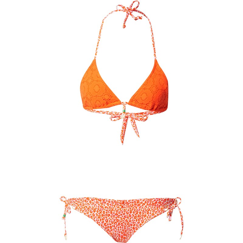 Banana Moon Bikiny oranžová / světle růžová / bílá