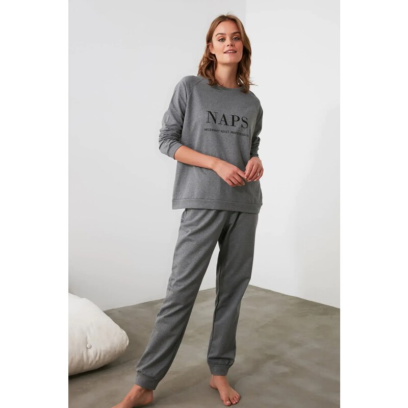 Dámské pyžamo s potiskem Trendyol Printed