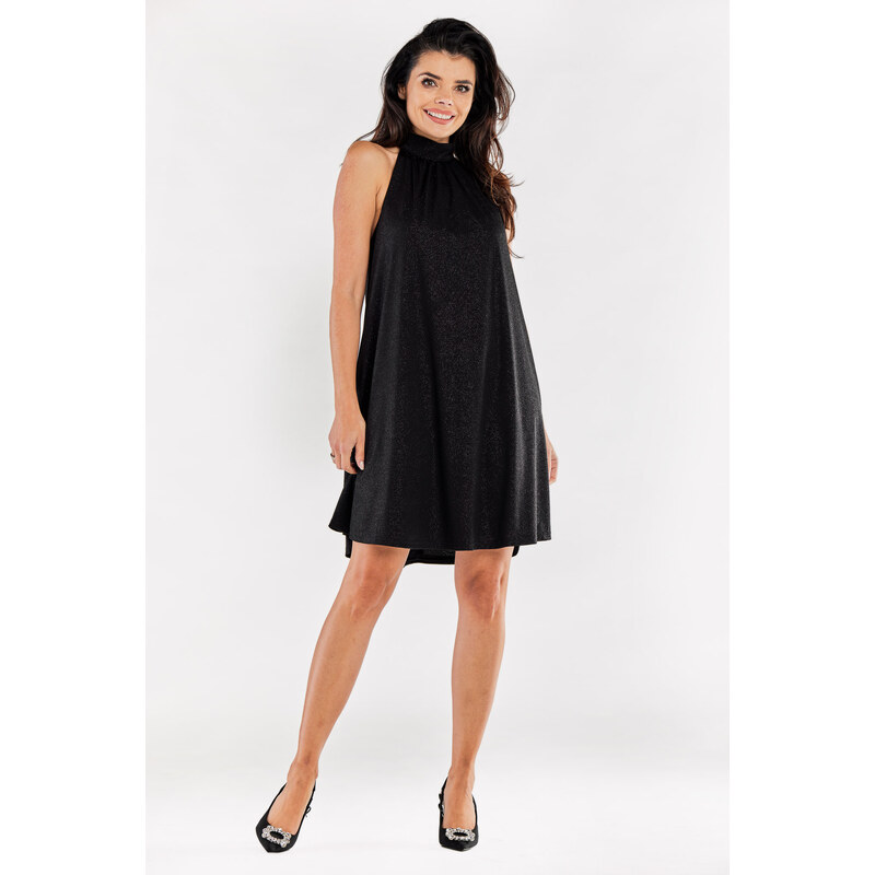 Awama Womans Dress A556 Black