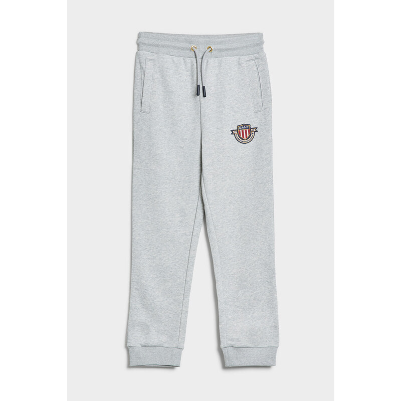 TEPLÁKY GANT D1. BANNER SHIELD SWEAT PANTS šedá 122/128