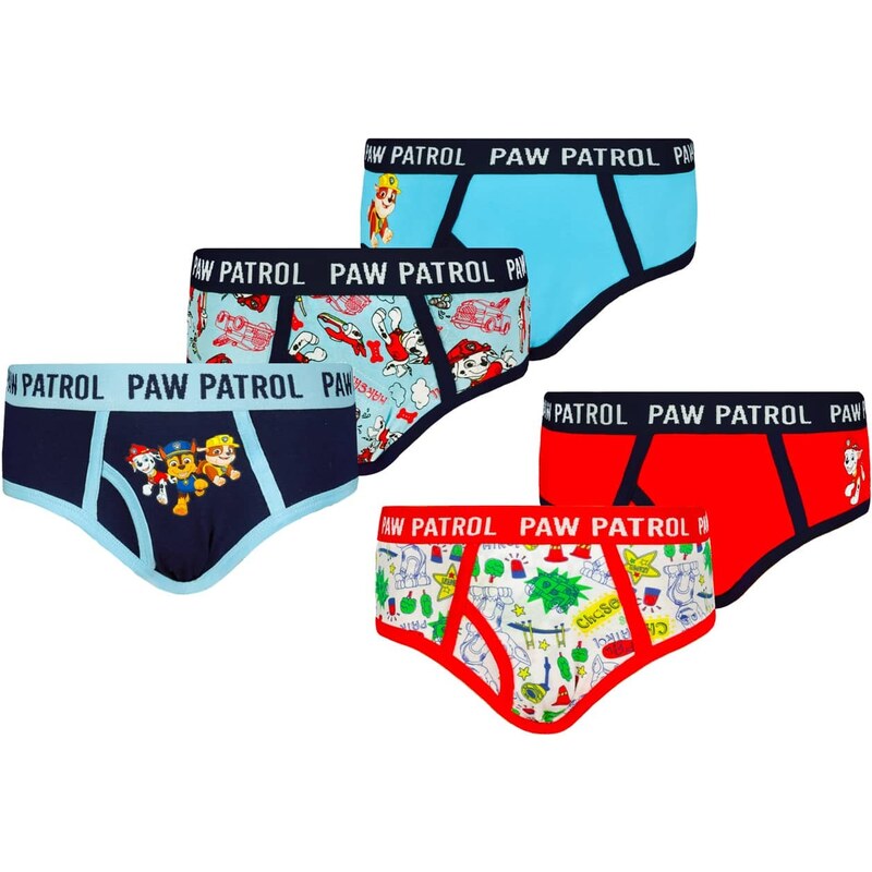 Licensed Chlapecké slipy Paw Patrol 5 Pack - Frogies
