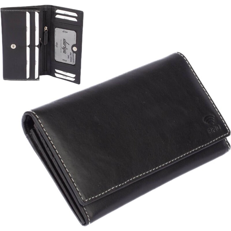 Dariya bags Černá dámská peněženka kožená 46579920