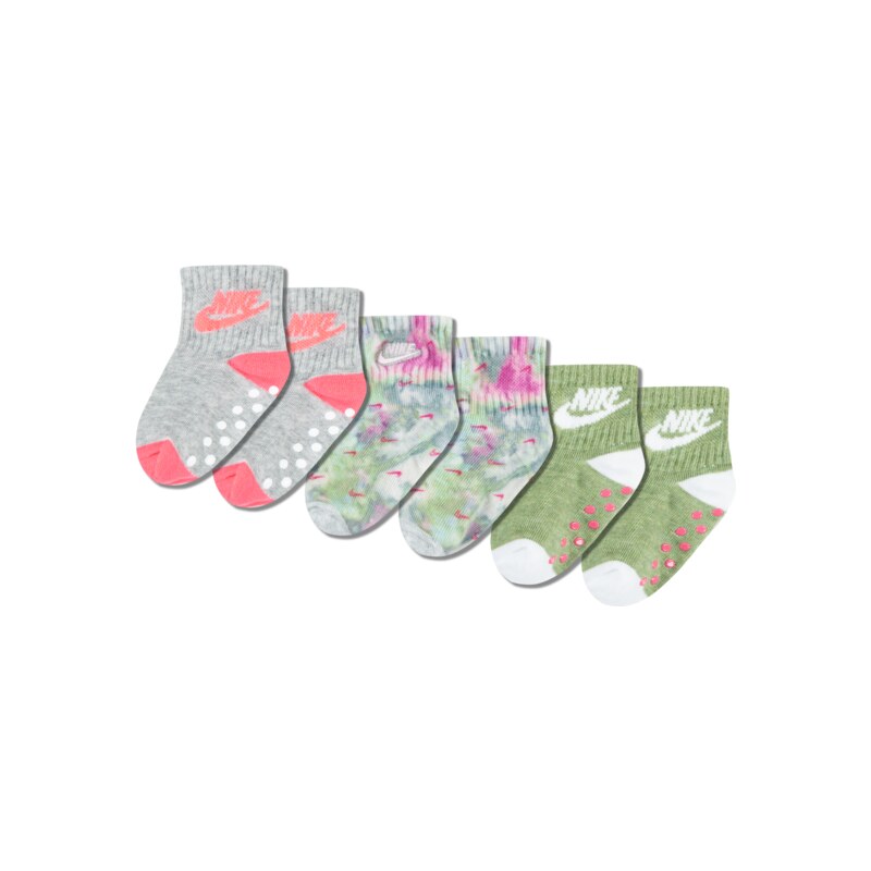 Nike boys capsule connect 3pk sock PINK