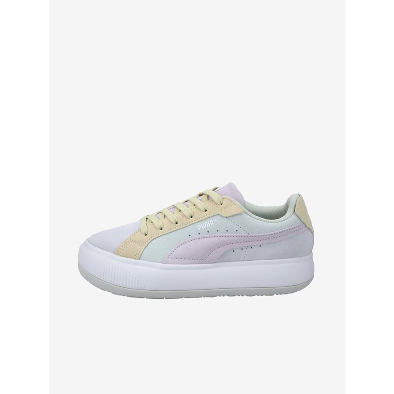 Žluto-šedé dámské tenisky se semišovými detaily Puma Suede Mayu - Dámské