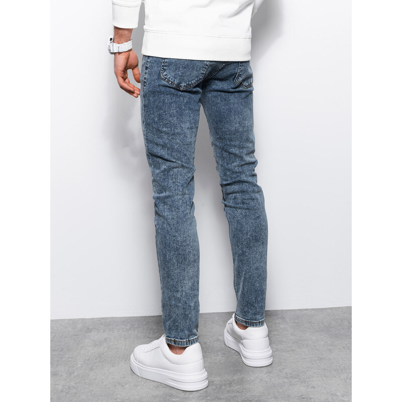 Ombre Clothing Pánské džínové kalhoty SKINNY FIT - modré V5 P1062