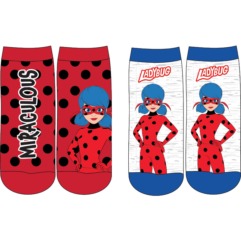 Dívčí ponožky - Kouzelná Beruška Miraculous 5234220, červená