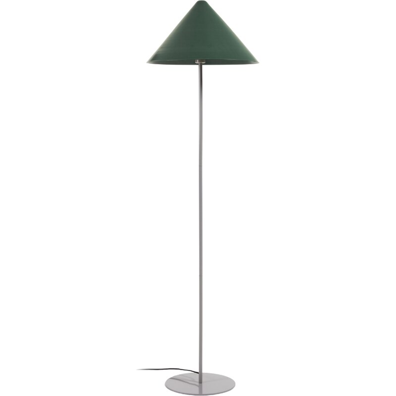Zelená kovová stojací lampa Kave Home Valentine 160 cm