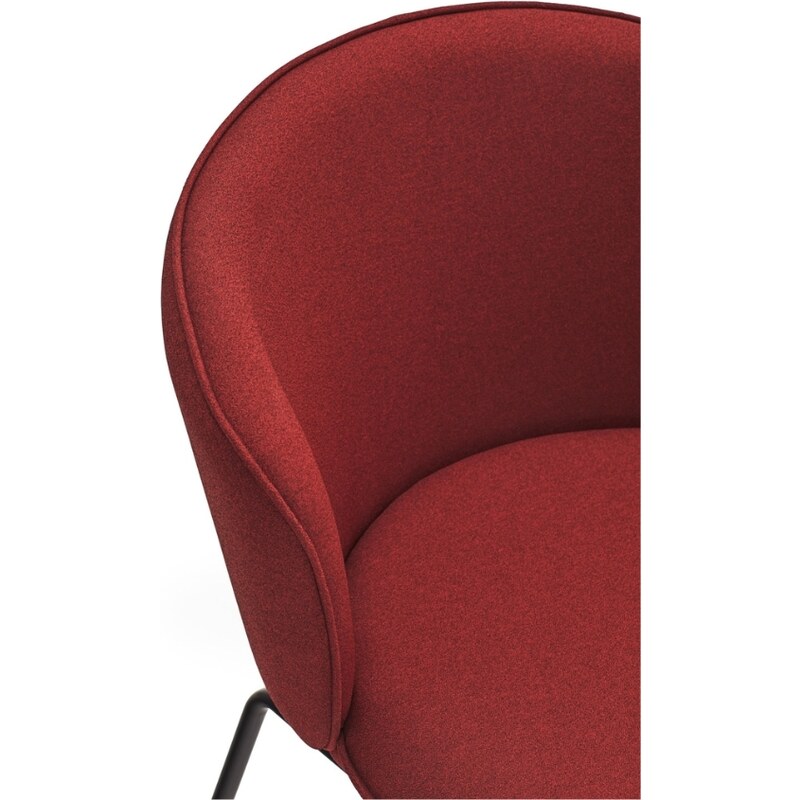 Červená látková jídelní židle Teulat Add