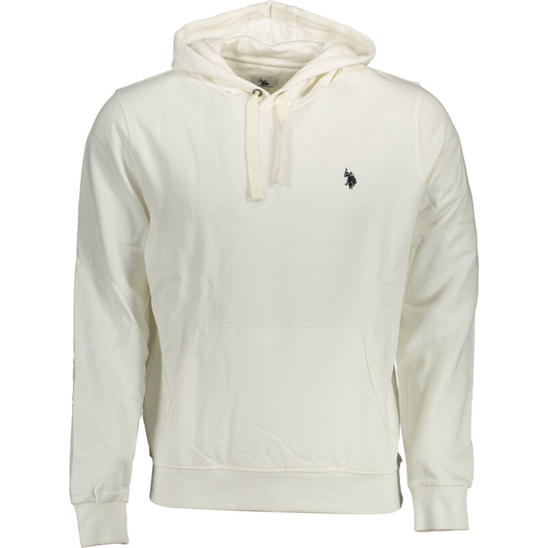 US Polo Assn Bílá pánská mMikina s kapucí US Polo