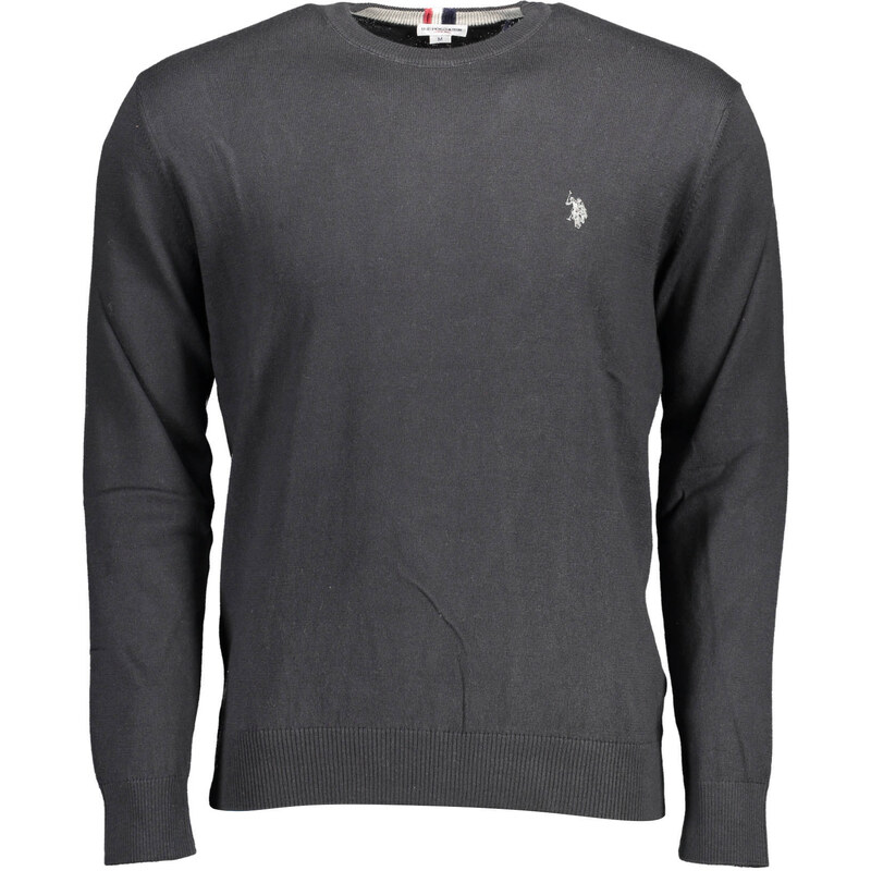 US Polo Assn Černý pánský svetr US Polo