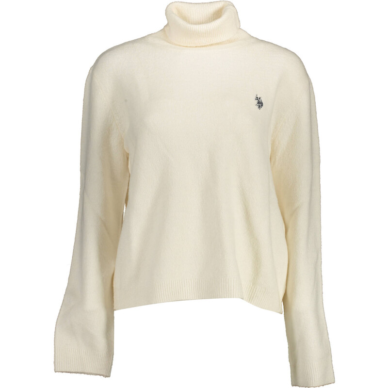 US Polo Assn Dámský bílý rolákový svetr