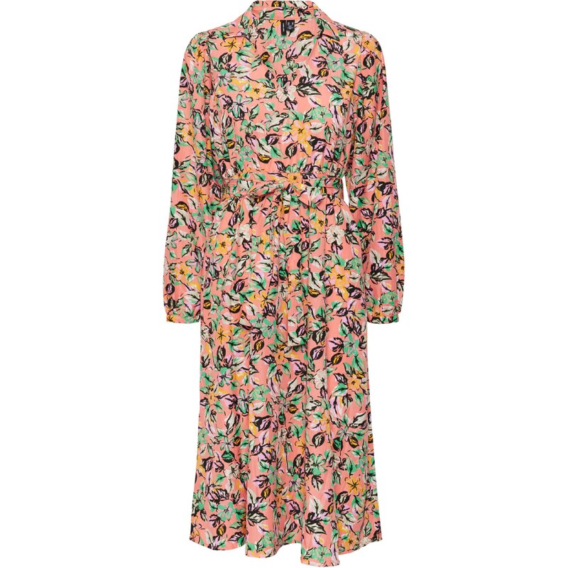 VERO MODA Šaty Pil krémová / žlutá / zelená / broskvová / černá
