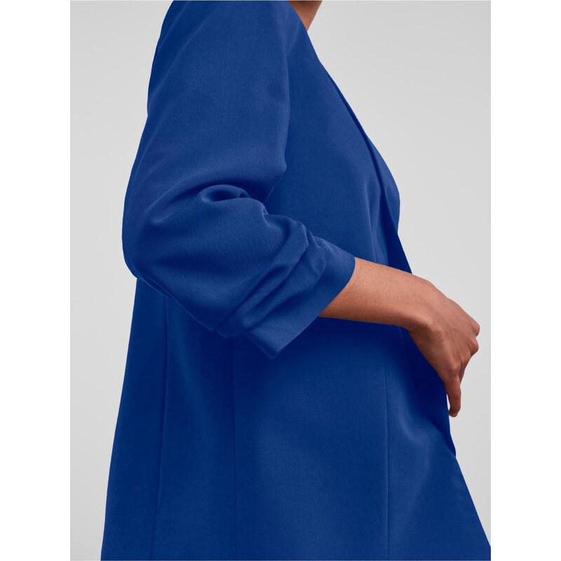 Tmavě modré dámské sako s tříčtvrtečním rukávem Pieces Boss - Dámské