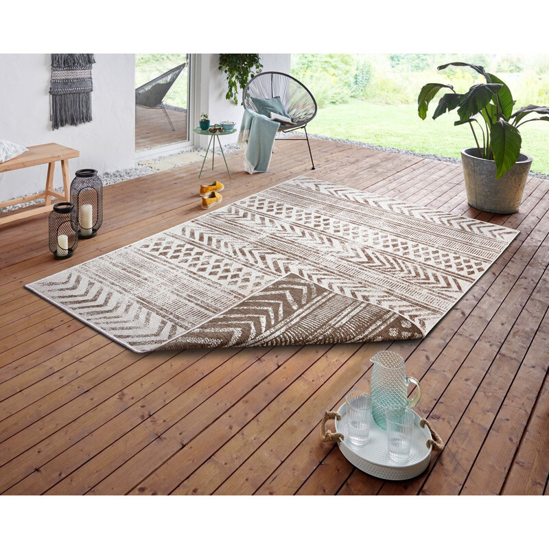 NORTHRUGS - Hanse Home koberce Kusový koberec Twin Supreme 105416 Biri Linen – na ven i na doma - 80x150 cm