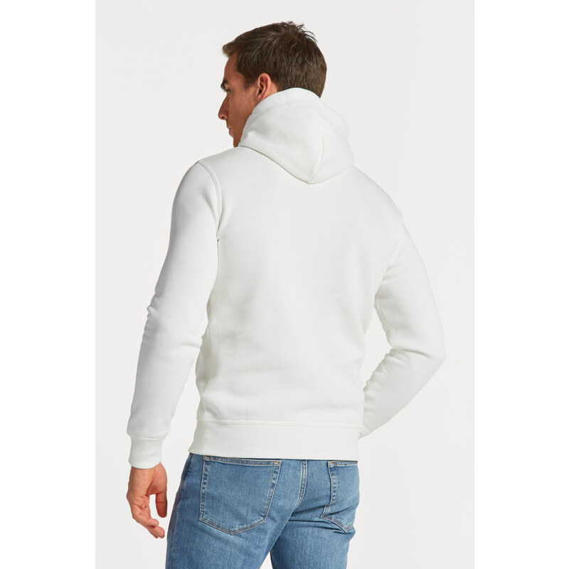 MIKINA GANT MEDIUM ARCHIVE SHIELD HOODIE bílá XL