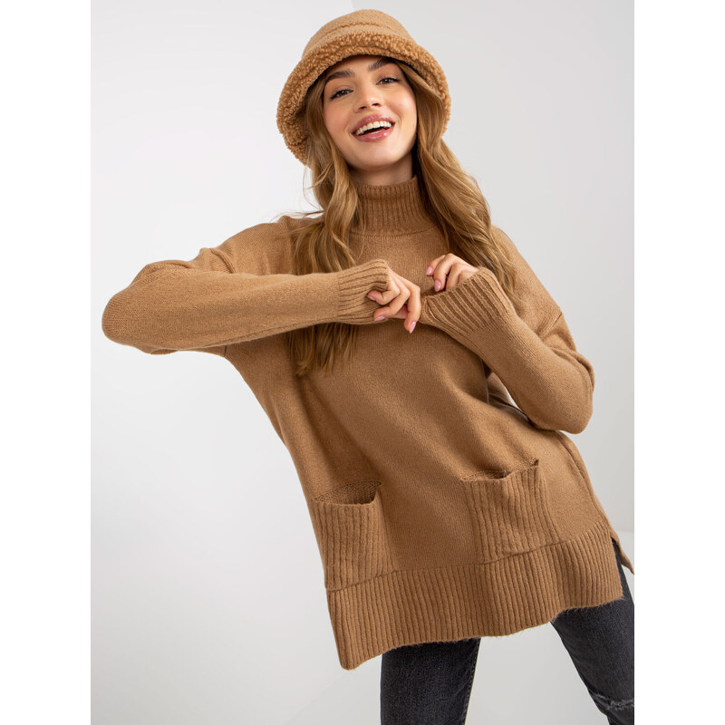 ASM Sweater-RV-SW-7051.95P-camel 107005442