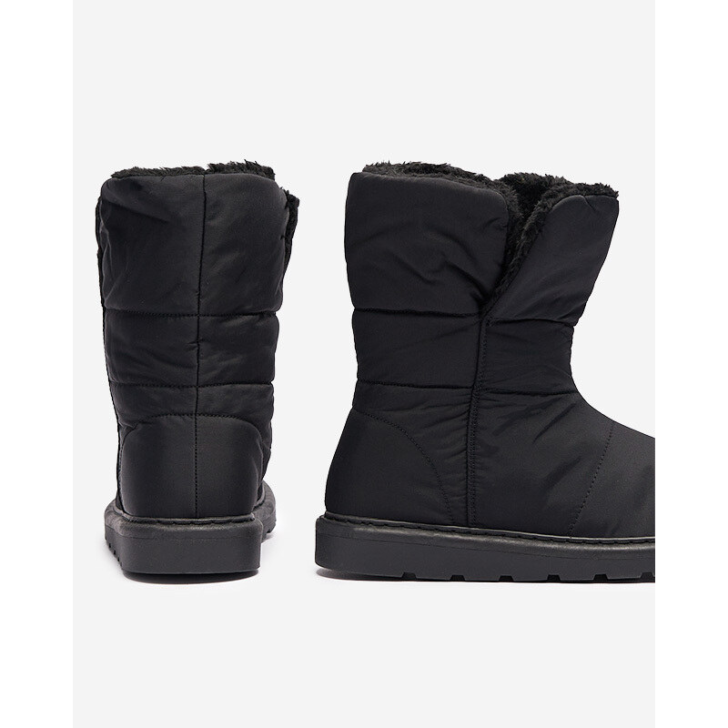 Basida Černé dámské boty a'la snow boots Kalioli- Footwear - Černá