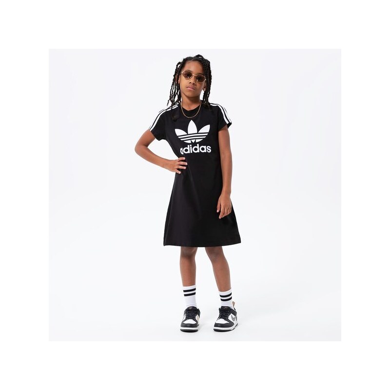 Adidas Šaty Adicolor Dress Girl Dítě Oblečení Kraťasy a šaty HK0289