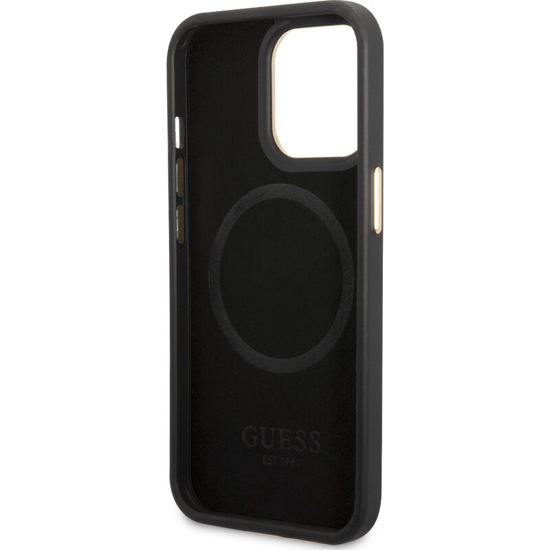 Ochranný kryt pro iPhone 14 Pro MAX - Guess, 4G MagSafe Black