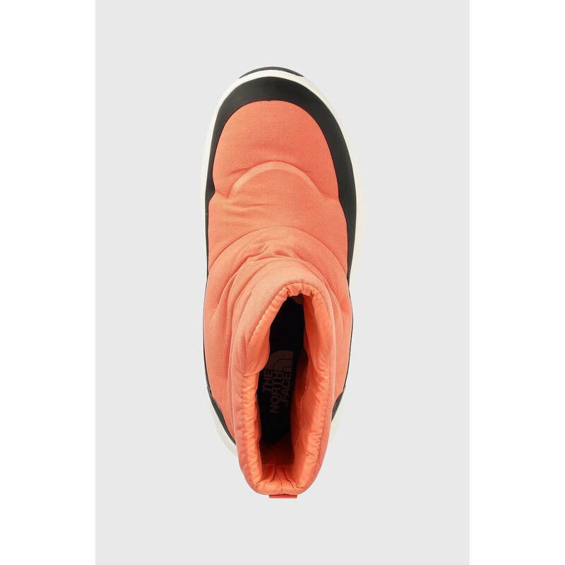 Sněhule The North Face WOMEN S NUPTSE II BOOTIE WP dámské, oranžová barva