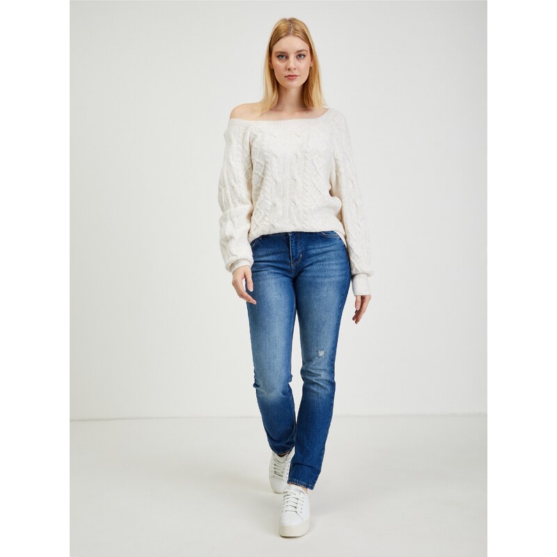 Tmavě modré dámské straight fit džíny ORSAY - Dámské 113748838