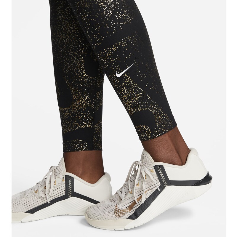 Nike One-Women's Mid-Rise Printed Leggings BLACK